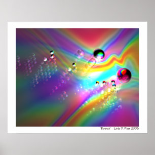 Stuiterende ballen abstract poster