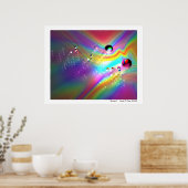 Stuiterende ballen abstract poster (Keuken)