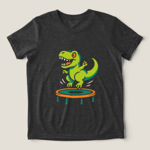 Stuiterende Dino Pret Tri-Blend Shirt