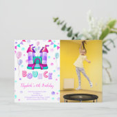 Stuiteroptie Foto Uitnodiging (Staand voorkant)