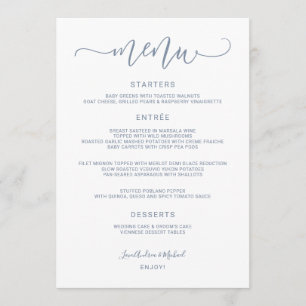 Stuitterende kalligrafie Wervelend (Stofbruin) Tro Menu