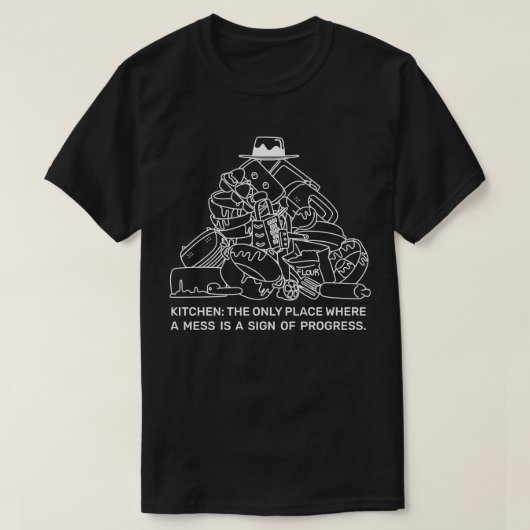 Stuk is een teken van vooruitgang t-shirt (Design voorkant)
