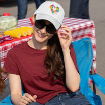 Stuk, liefde & polyomino's trucker hoed