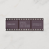 Stuk professionele tapeafdekking mini visitekaartje (Achterkant)