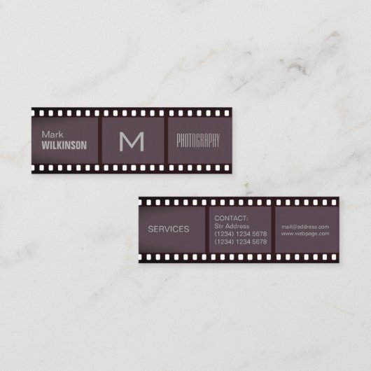 Stuk professionele tapeafdekking mini visitekaartje (Voorkant / Achterkant)