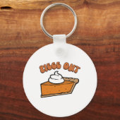 Stuk uit Pie Retro Grappige Thanksgiving Herfst Gr Sleutelhanger (Voorkant)