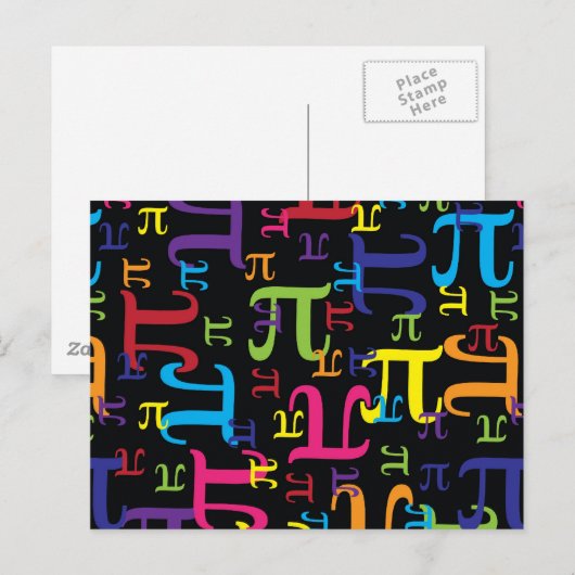 Stuk van de Pi Briefkaart (Voorkant / Achterkant)
