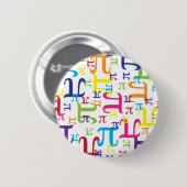 Stuk van de Pi Ronde Button 5,7 Cm (Voorkant /achterkant)