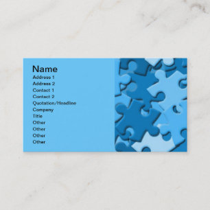 stuk van de Puzzel van 103005 Blauw van het Visitekaartje