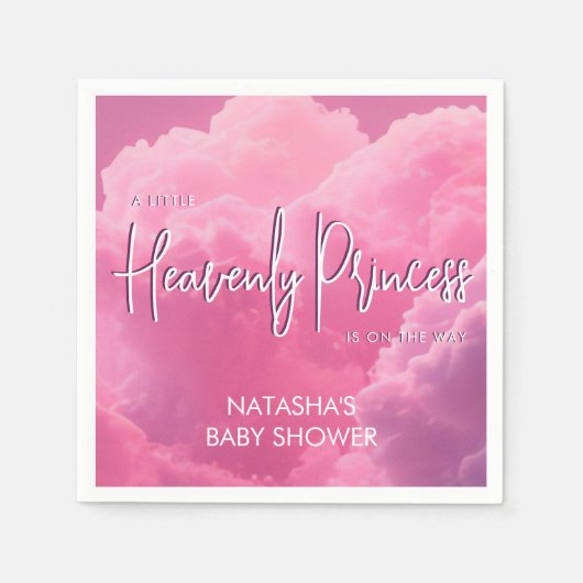 Stuk van hemelse prinses dromerig magisch servet (Voorkant)