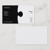 stuk van het Visitekaartje Puzzle (Voorkant / Achterkant)