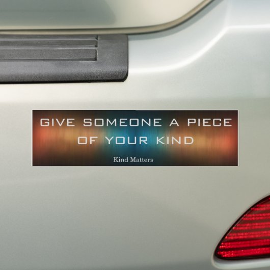 stuk van je soort bumpersticker (Op auto)