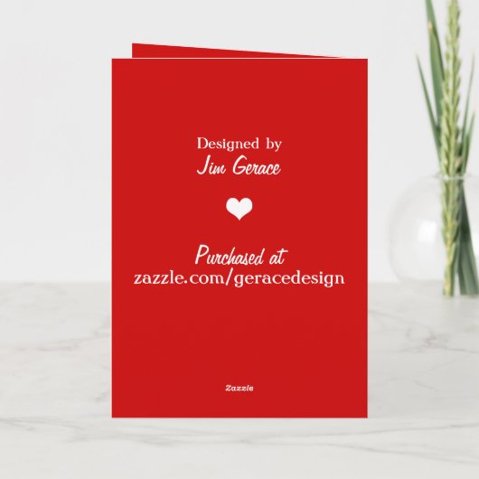 Stuk van mijn hart feestdagen kaart (Achterkant)