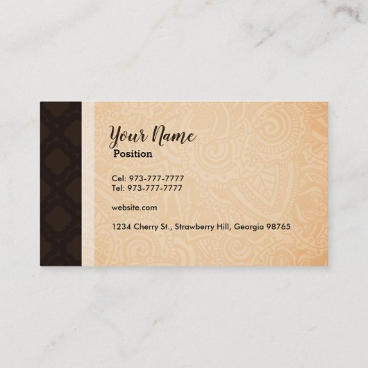 stuk visitekaartjes (Achterkant)