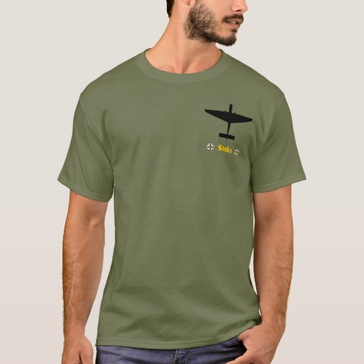 STUKA GERMAN DIVE BOMBER LUFTWAFFE T-SHIRT (Voorkant)