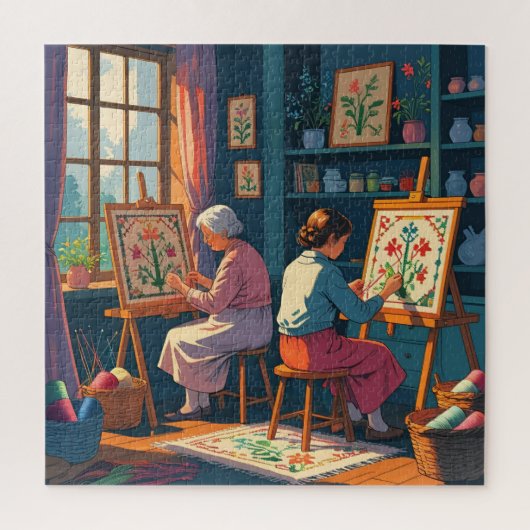Stukje bij beetje-puzzel voor de ambachtsman legpuzzel (Verticaal)