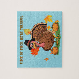 Stukje bij beetje, we zijn dankbaar Thanksgiving-p Legpuzzel