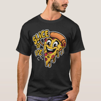 stukje leven pizza t-shirt