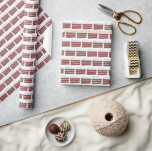 Stukje rode kletlaag voor plakband cadeaupapier