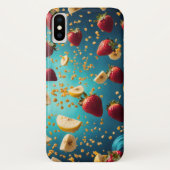 stukjes bananen en aardbeien Case-Mate iPhone case (Achterkant)