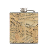 Stukjes  muziek heupfles (Achterkant)