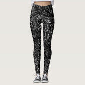 Stukjes Muziek White POMV Leggings (Voorkant)