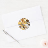 Stukken goud ronde sticker (Envelop)