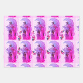 STUKKEN / LADY VAN DE MON, STROMEN EN PINKROOIEN INPAKPAPIER VEL (Voorkant 3)