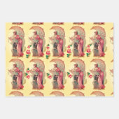 STUKKEN / LADY VAN DE MON, STROMEN EN PINKROOIEN INPAKPAPIER VEL (Voorkant 2)