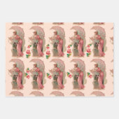 STUKKEN / LADY VAN DE MON, STROMEN EN PINKROOIEN INPAKPAPIER VEL (Voorkant)