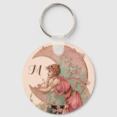 STUKKEN/LADY VAN HET MOON, STROMEN IN PINKMONOGRAM SLEUTELHANGER (Voorkant)