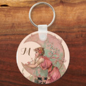 STUKKEN/LADY VAN HET MOON, STROMEN IN PINKMONOGRAM SLEUTELHANGER (Achterkant)