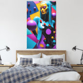 Stukken van Haar Telekinese Canvas Afdruk (Insitu (Slaapkamer))