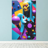 Stukken van Haar Telekinese Canvas Afdruk (Insitu (Houten vloer))