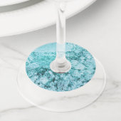 stukken van mentale integratie wijnglaslabel (Dichtbij)