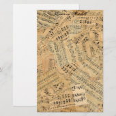 Stukken van muziek-ID389 Briefpapier (Voorkant / Achterkant)