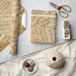 Stukken van  muziek-ID389 Cadeaupapier
