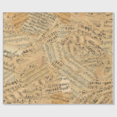 Stukken van muziek-ID389 Cadeaupapier (Vlak)