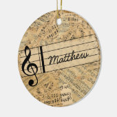 Stukken van  muziek-ID389 Keramisch Ornament (Links)