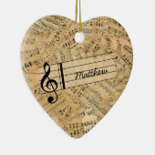 Stukken van  muziek-ID389 Keramisch Ornament (Rechts)