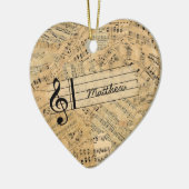 Stukken van  muziek-ID389 Keramisch Ornament (Links)