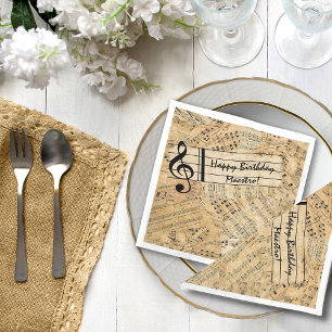 Stukken van  muziekcode IDE389 Servetten