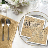 Stukken van  muziekcode IDE389 Servetten