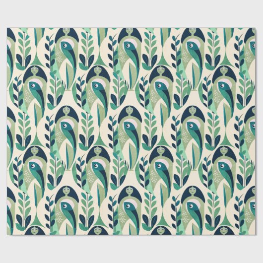 Stukken vrouw cadeaupapier (Vlak)