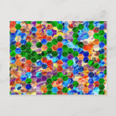 stuksgewijs zeshoeken werveling Briefkaart (Voorkant)