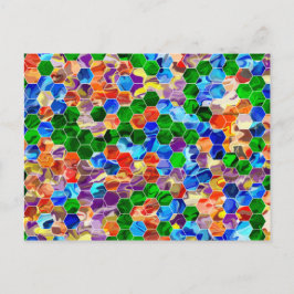 stuksgewijs zeshoeken werveling Briefkaart