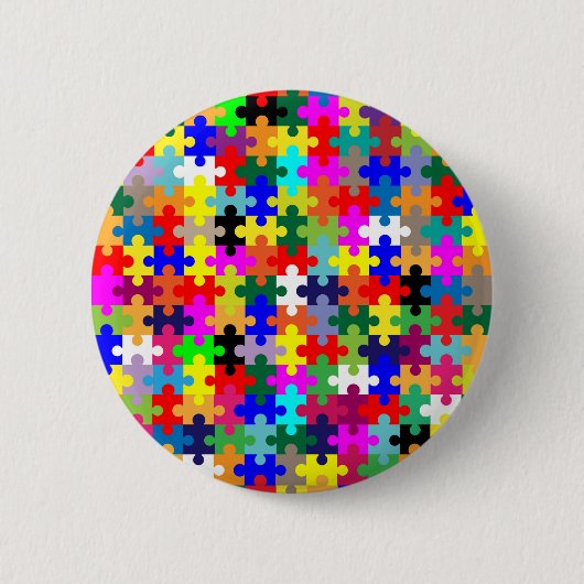 Stukstukken in kleur ronde button 5,7 cm (Voorkant)