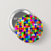 Stukstukken in kleur ronde button 5,7 cm (Voorkant /achterkant)