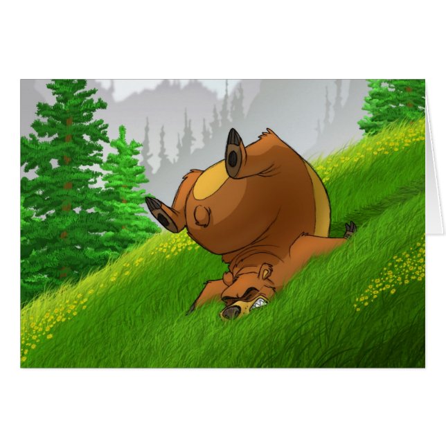 Stummerende Beren kaarten (Voorkant Horizontaal)