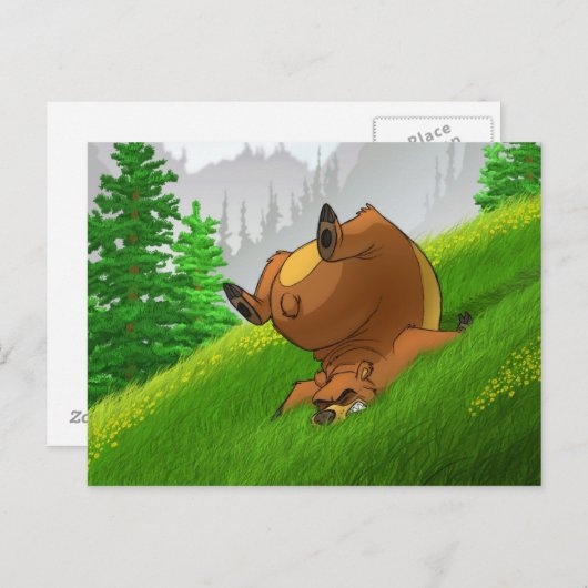 Stummerende Briefkaarten Beer (Voorkant / Achterkant)